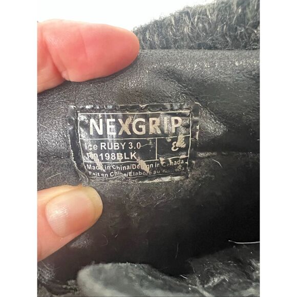 NexGrip Ice Ruby 3.0 Waterproof Boots Black Sz 8 Ice Melt Leather - Picture 6 of 15